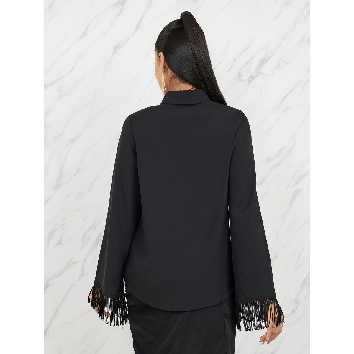 Styli Limited Fringe Trim Detail Relaxed Fit Shirt-women-clothing-shirtsandblouses-shirts-image-5
