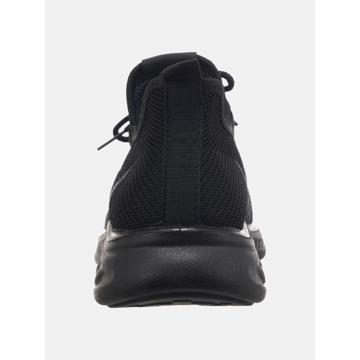 Contrast Melange Low Top Lace Up Sneakers-men-shoes-sneakers-image-4