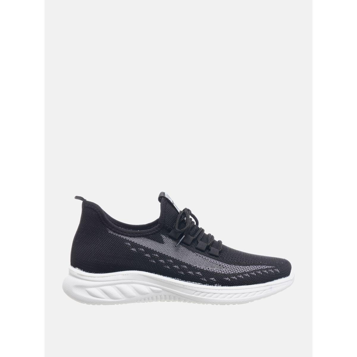 Contrast Print Low Top Lace Up Sneakers-men-shoes-sneakers-image-1
