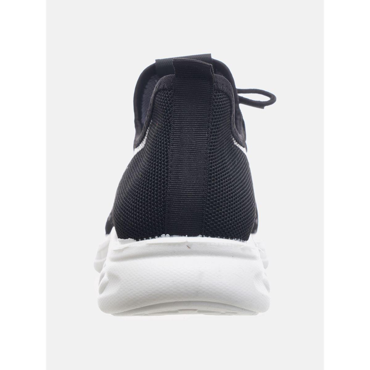 Contrast Print Low Top Lace Up Sneakers-men-shoes-sneakers-image-4