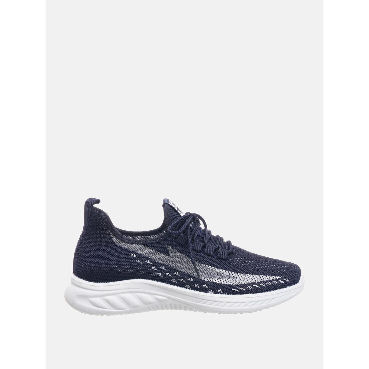 Contrast Print Low Top Lace Up Sneakers-men-shoes-sneakers-image-1