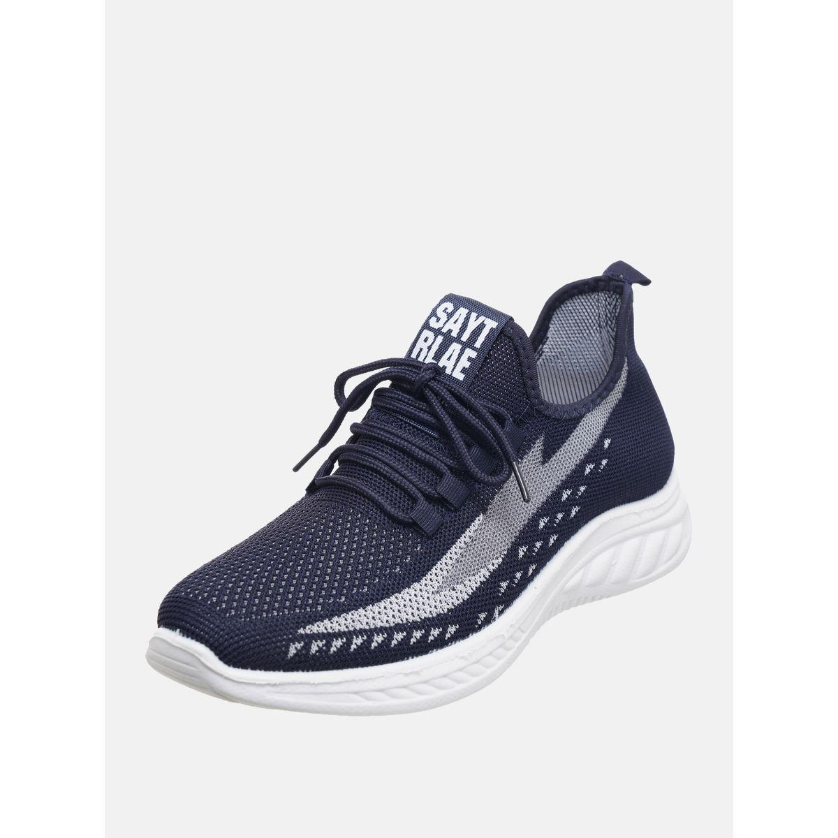 Contrast Print Low Top Lace Up Sneakers-men-shoes-sneakers-image-2