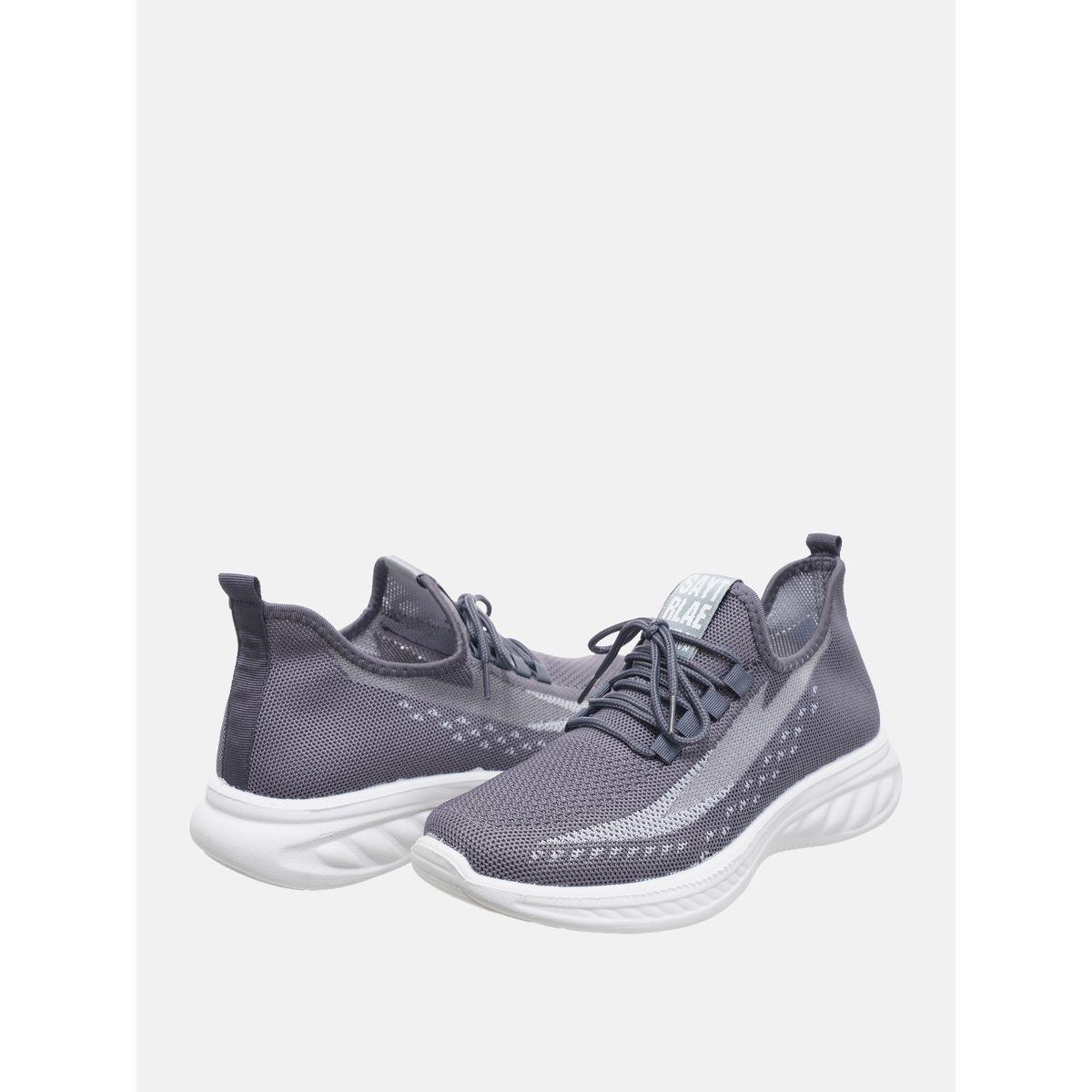 Contrast Print Low Top Lace Up Sneakers-men-shoes-sneakers-image-5