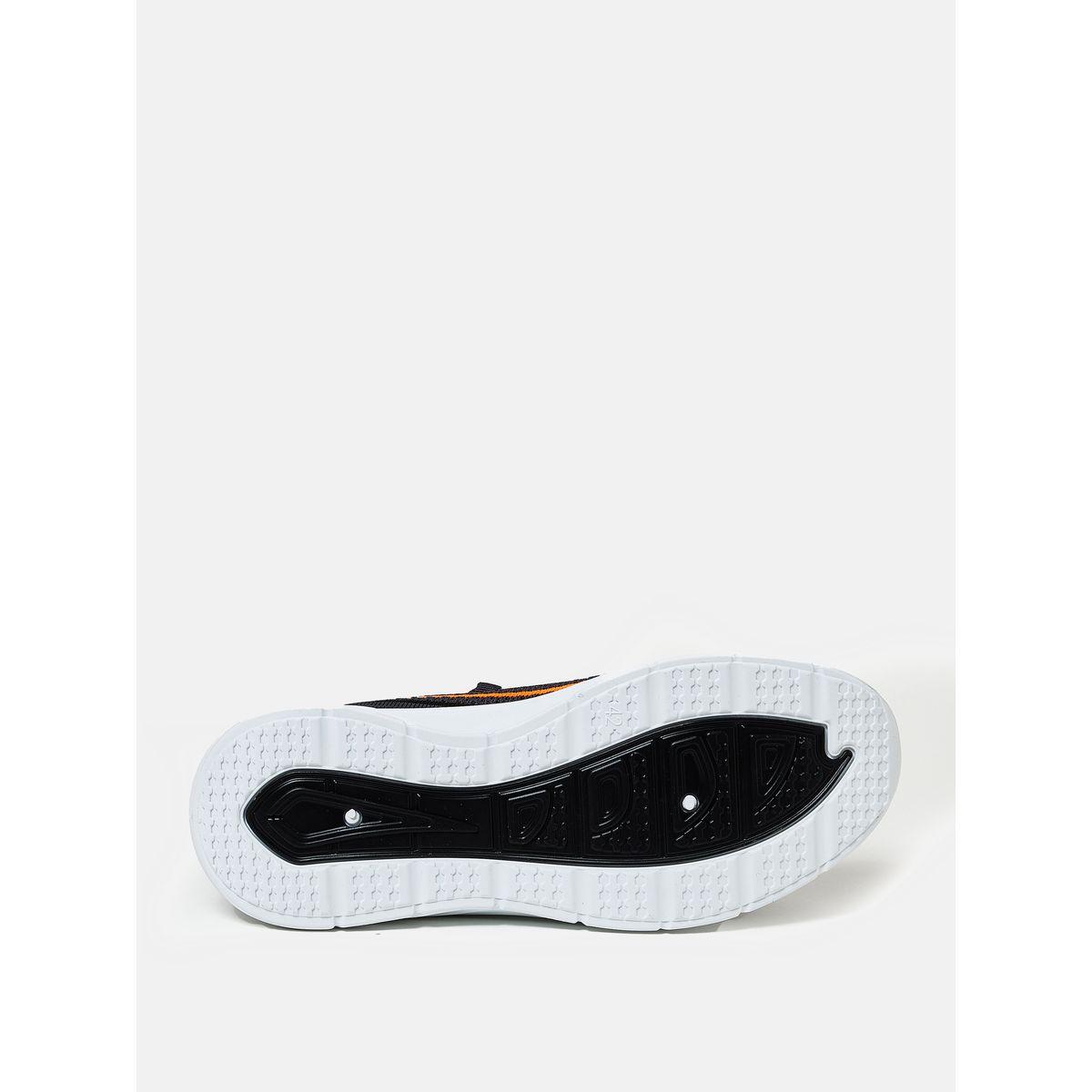 Contrast Striped Mesh Low Top Lace Up Sneakers-men-shoes-sneakers-image-5