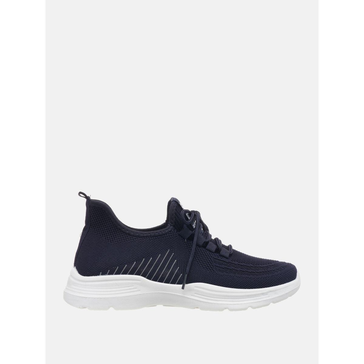 Mesh Insert Low Top Lace Up Sneakers-men-shoes-sneakers-image-1