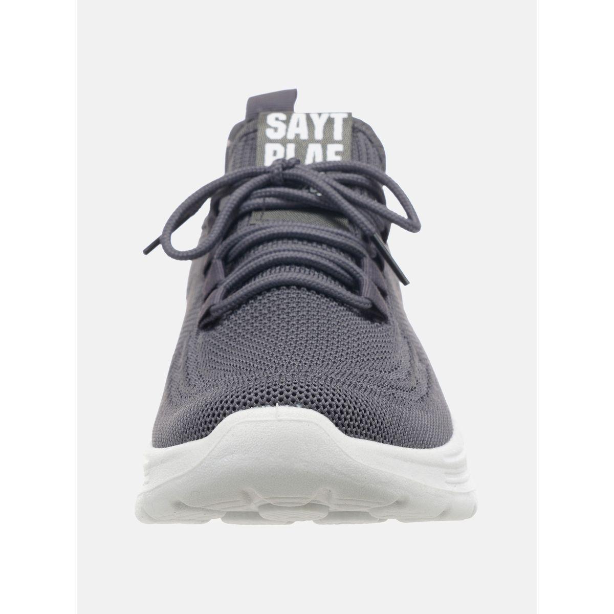 Mesh Insert Low Top Lace Up Sneakers-men-shoes-sneakers-image-3