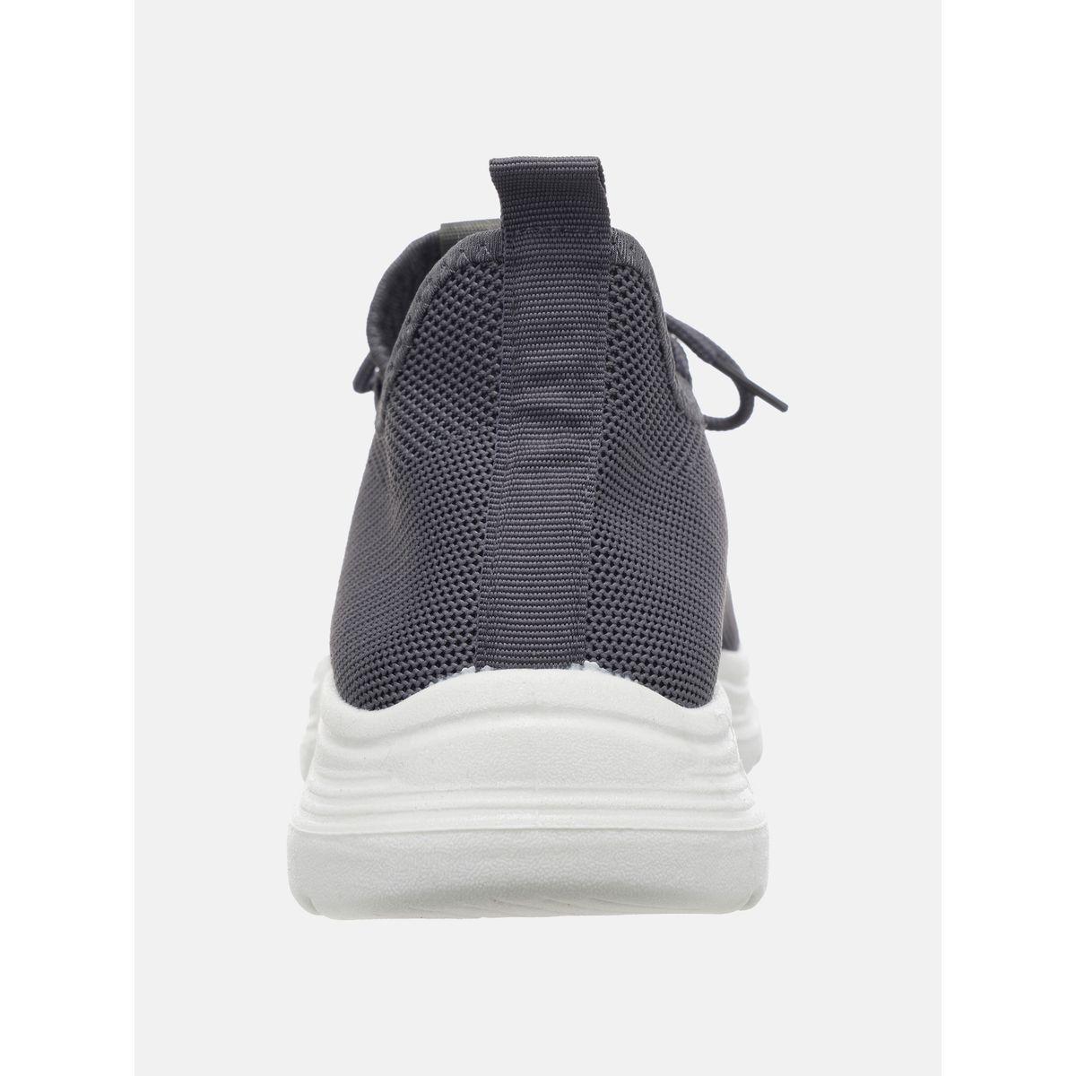 Mesh Insert Low Top Lace Up Sneakers-men-shoes-sneakers-image-4