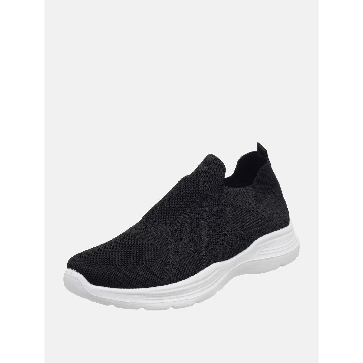 Mesh Texture Low Top Slip On Sneakers-men-shoes-sneakers-image-2