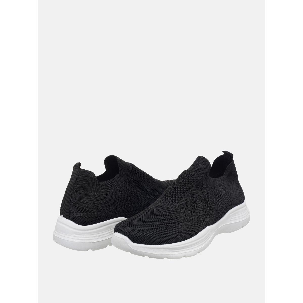 Mesh Texture Low Top Slip On Sneakers-men-shoes-sneakers-image-5