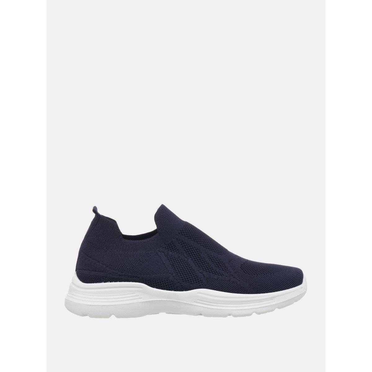 Mesh Texture Low Top Slip On Sneakers-men-shoes-sneakers-image-1
