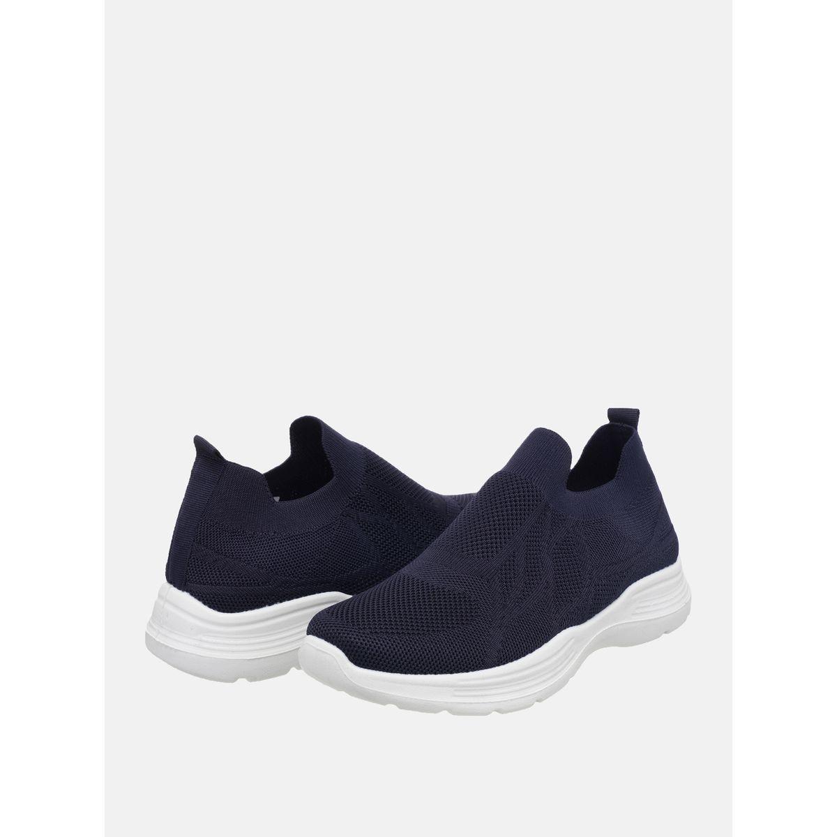Mesh Texture Low Top Slip On Sneakers-men-shoes-sneakers-image-5
