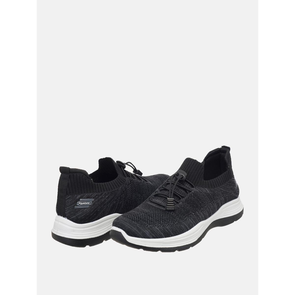Melange Low Top Drawstring Closure Sneakers-men-shoes-sneakers-image-5
