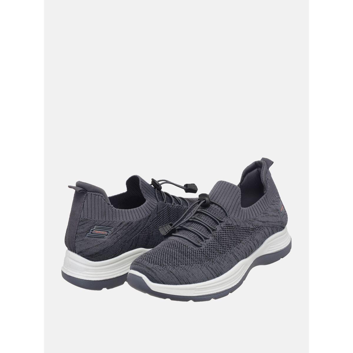 Melange Low Top Drawstring Closure Sneakers-men-shoes-sneakers-image-5