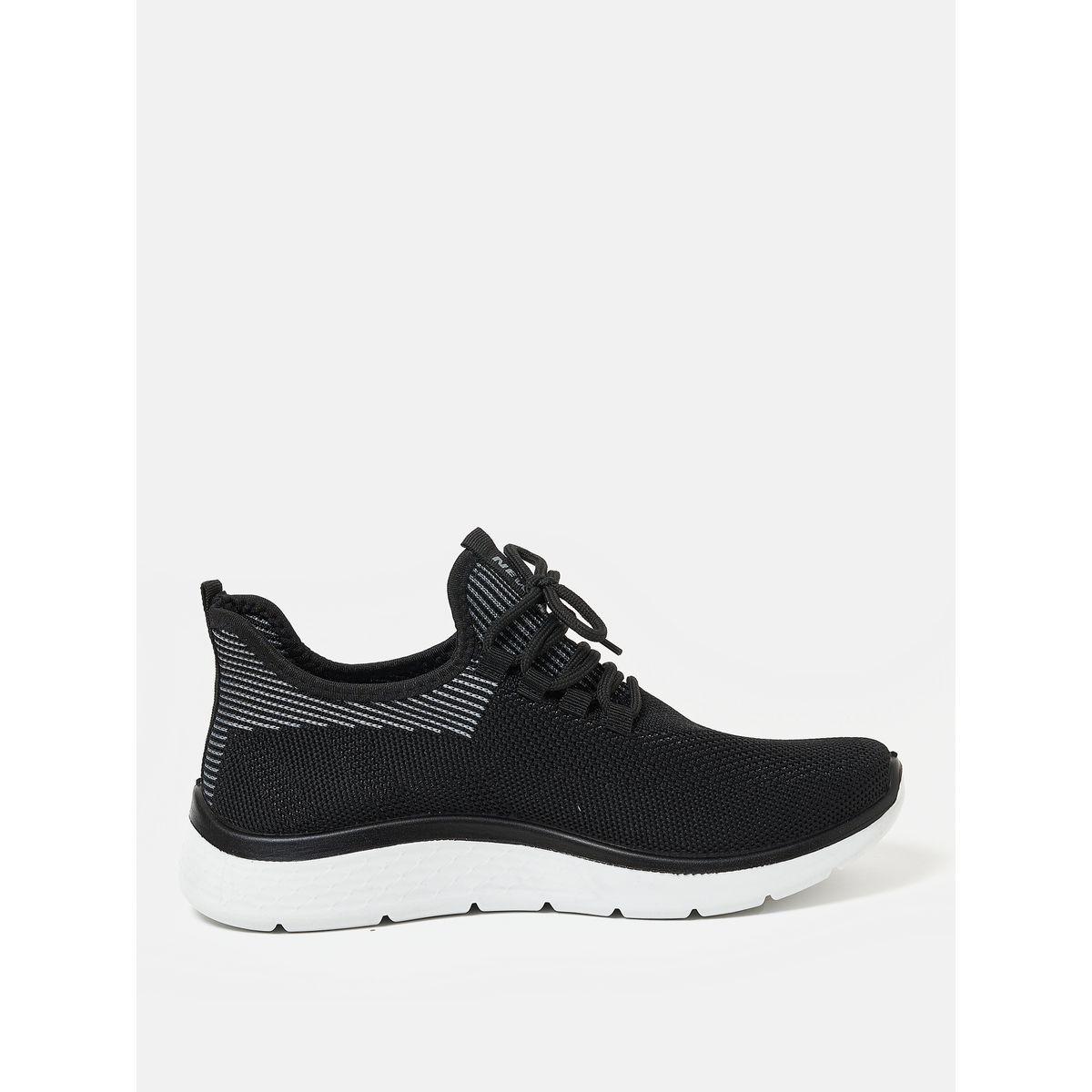 Striped Texture Low Top Lace Up Sneakers-men-shoes-sneakers-image-1
