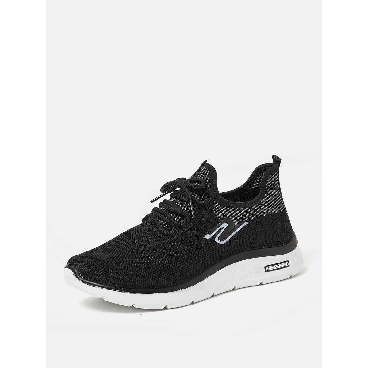 Striped Texture Low Top Lace Up Sneakers-men-shoes-sneakers-image-2