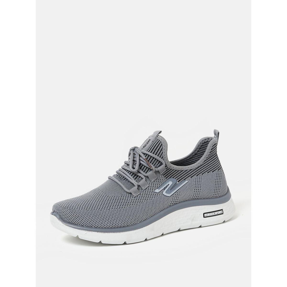 Striped Texture Low Top Lace Up Sneakers-men-shoes-sneakers-image-2