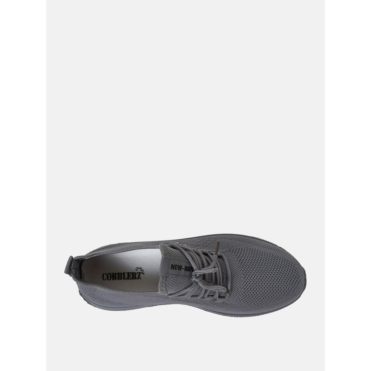 Mesh Textured Low Top Lace Up Sneakers-men-shoes-sneakers-image-4