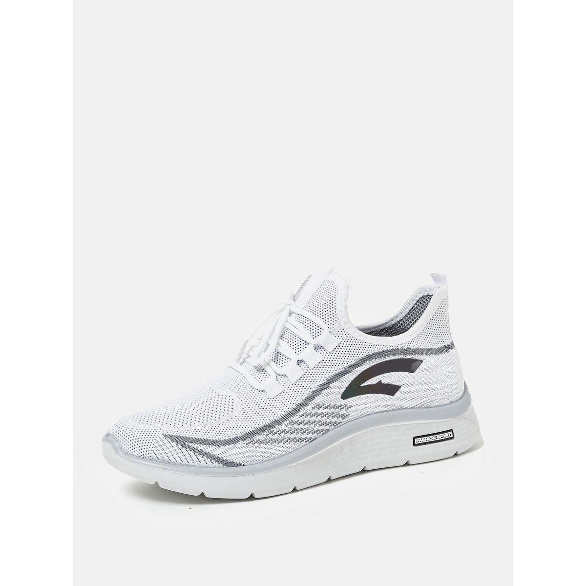 Contrast Texture Low Top Lace Up Sneakers-men-shoes-sneakers-image-2