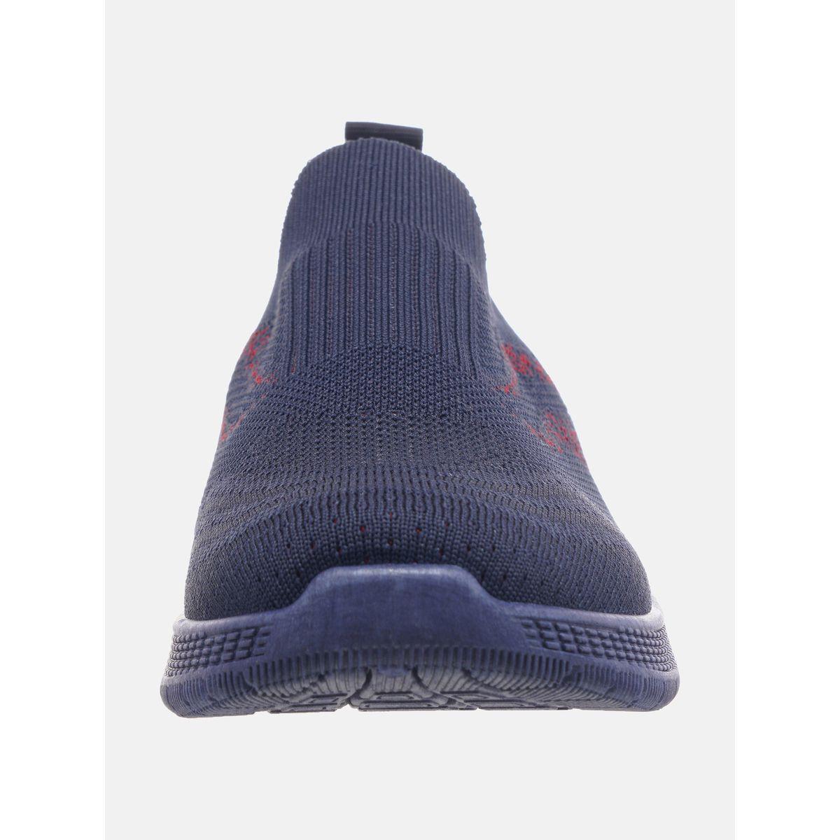 Contrast Texture Low Top Slip On Sneakers-men-shoes-sneakers-image-3