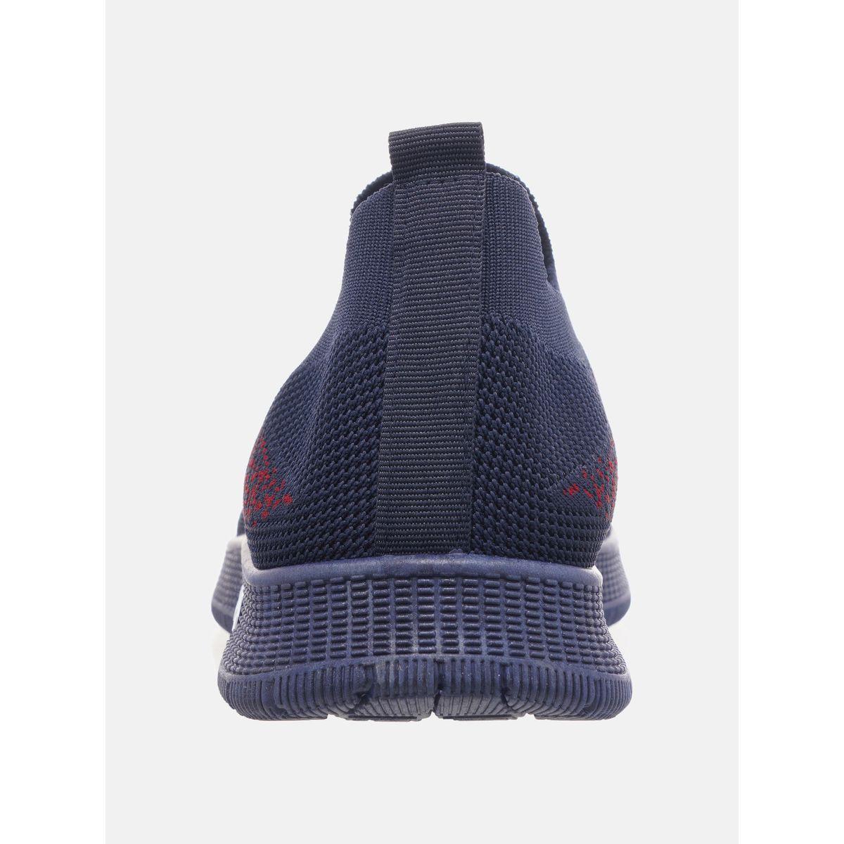 Contrast Texture Low Top Slip On Sneakers-men-shoes-sneakers-image-4
