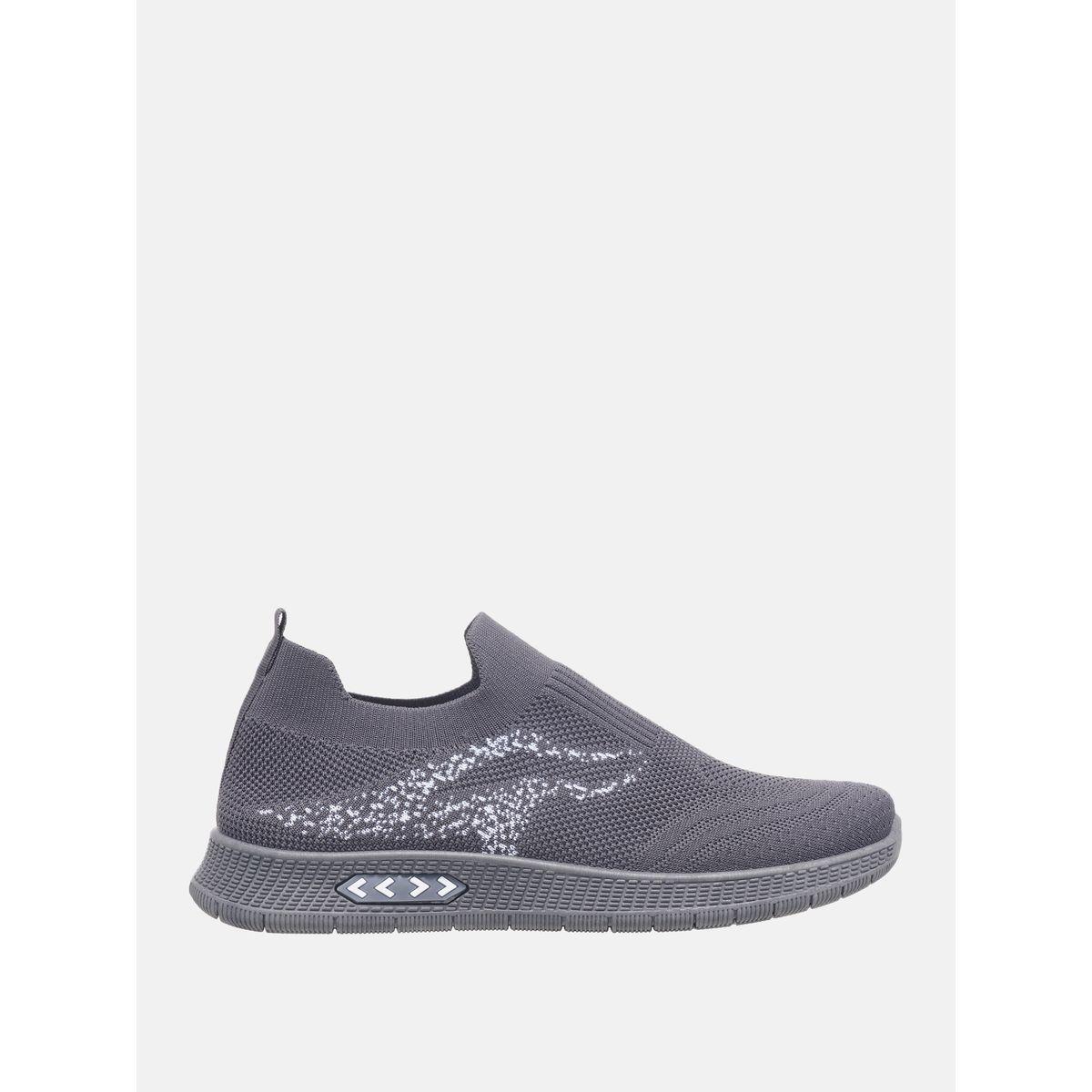 Contrast Texture Low Top Slip On Sneakers-men-shoes-sneakers-image-1
