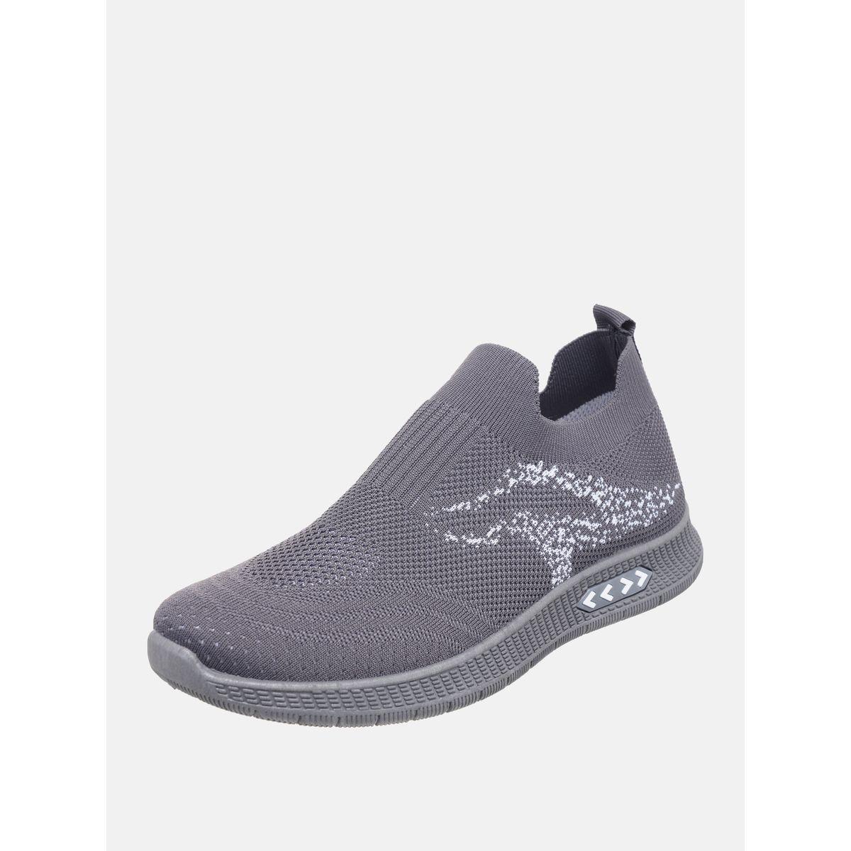 Contrast Texture Low Top Slip On Sneakers-men-shoes-sneakers-image-2