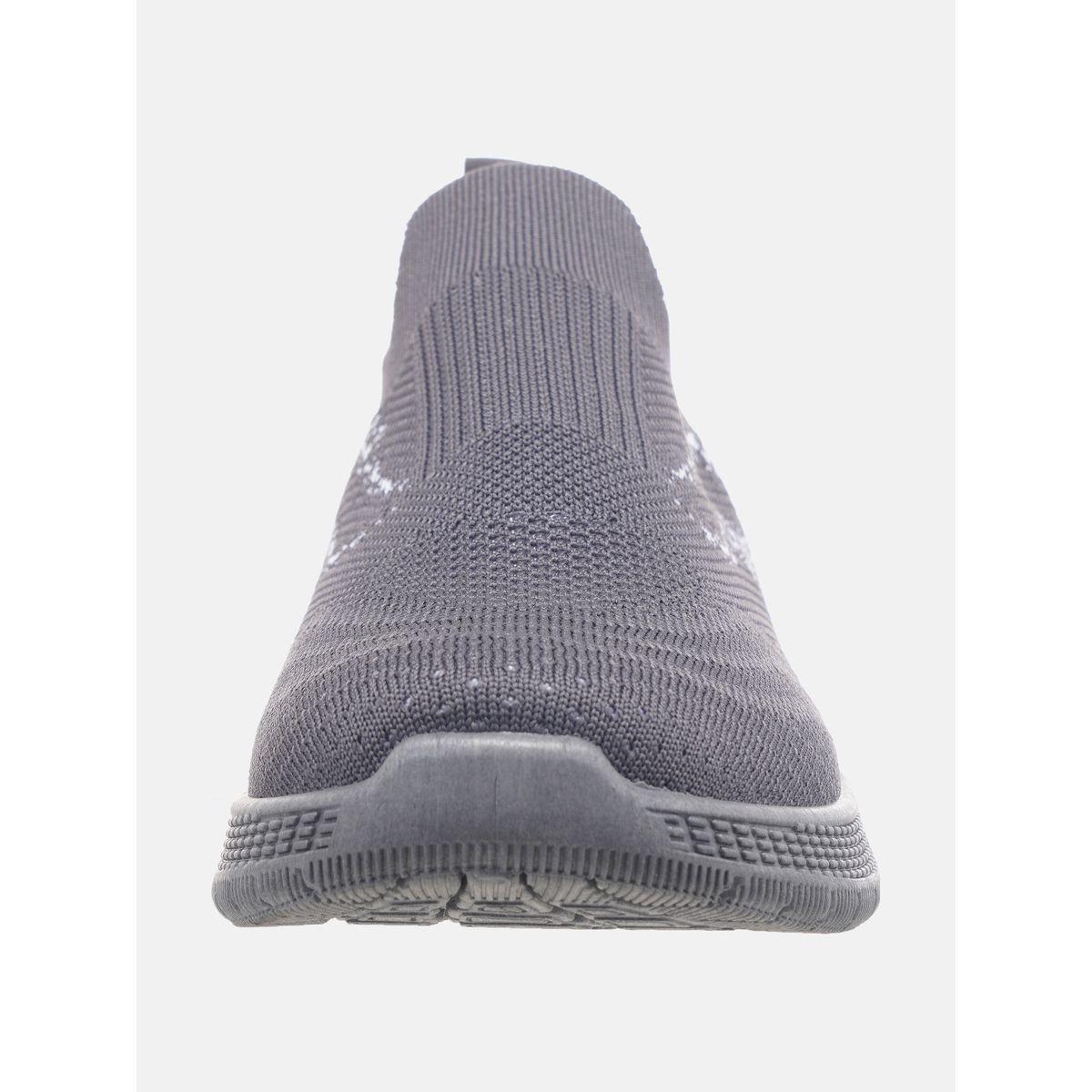 Contrast Texture Low Top Slip On Sneakers-men-shoes-sneakers-image-3