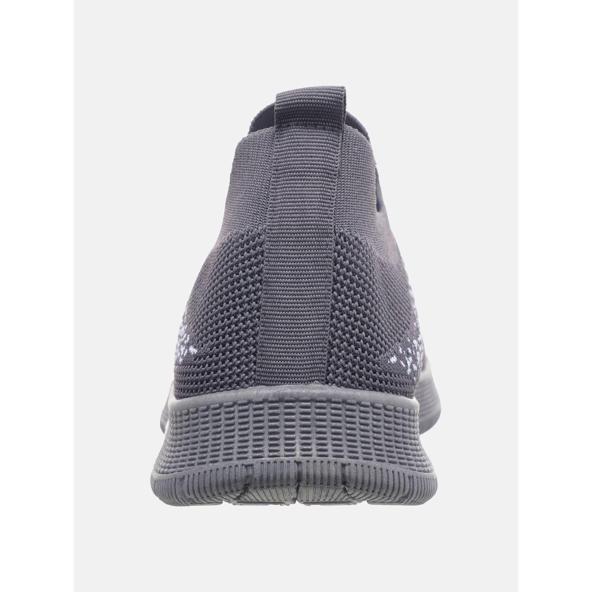 Contrast Texture Low Top Slip On Sneakers-men-shoes-sneakers-image-4