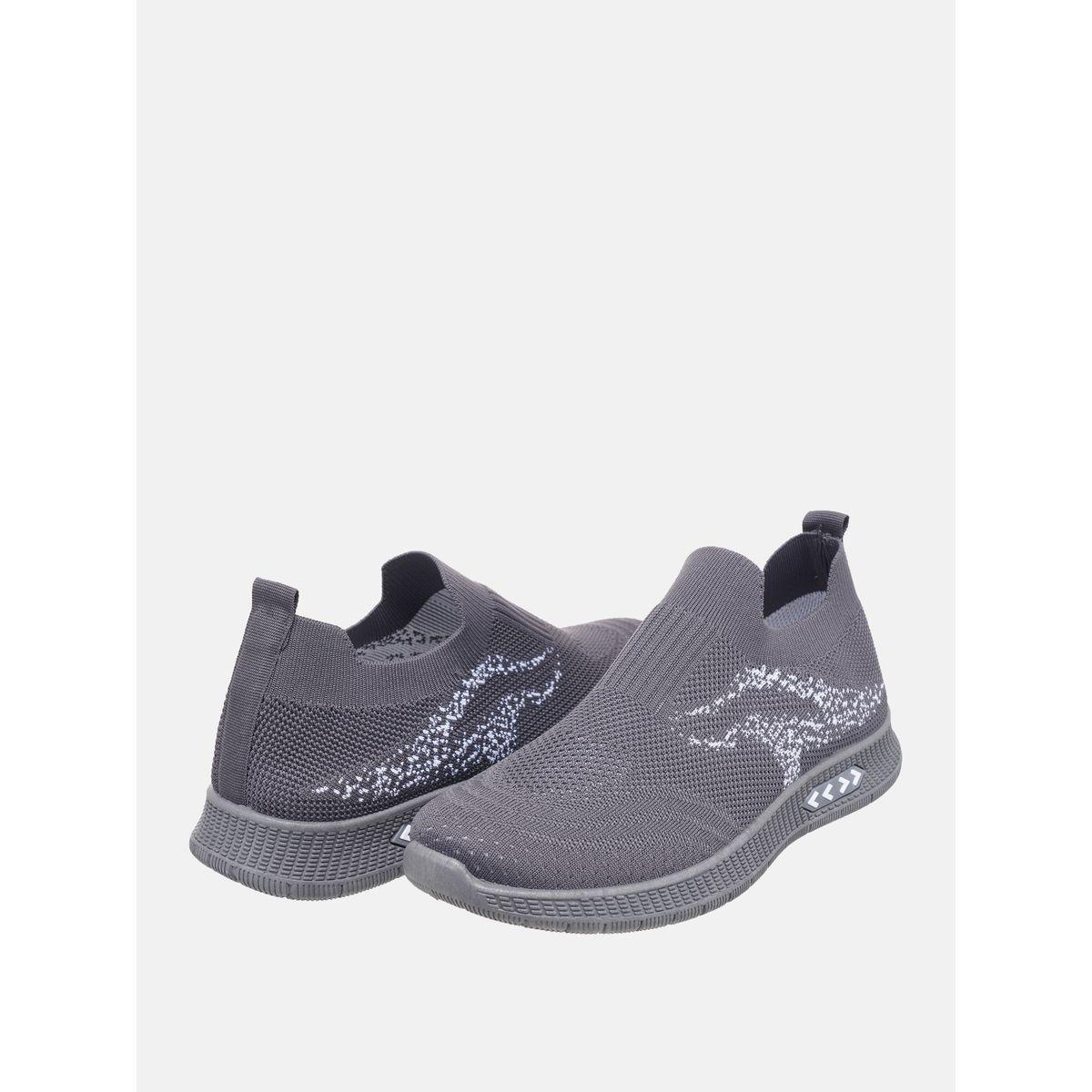 Contrast Texture Low Top Slip On Sneakers-men-shoes-sneakers-image-5