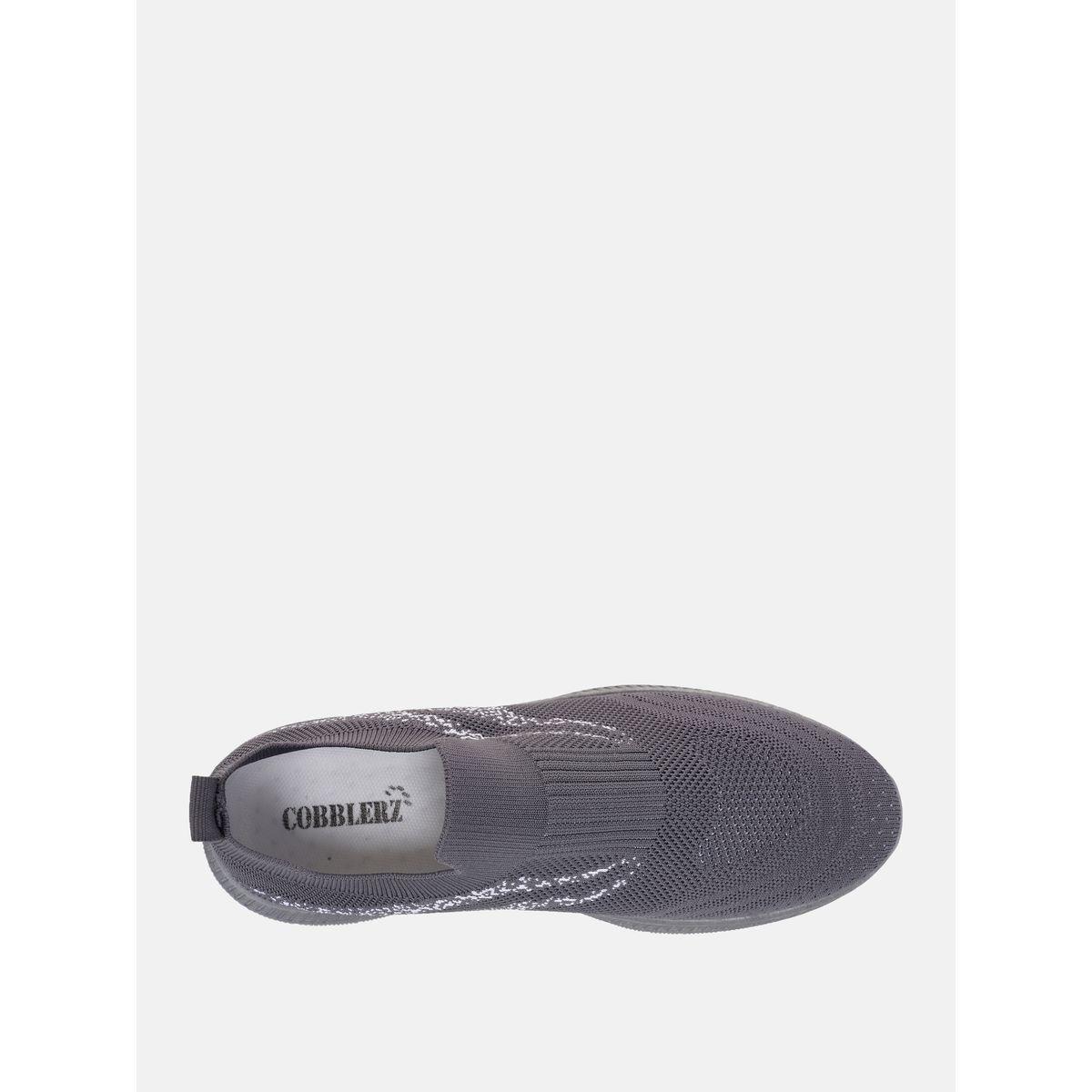 Contrast Texture Low Top Slip On Sneakers-men-shoes-sneakers-image-6
