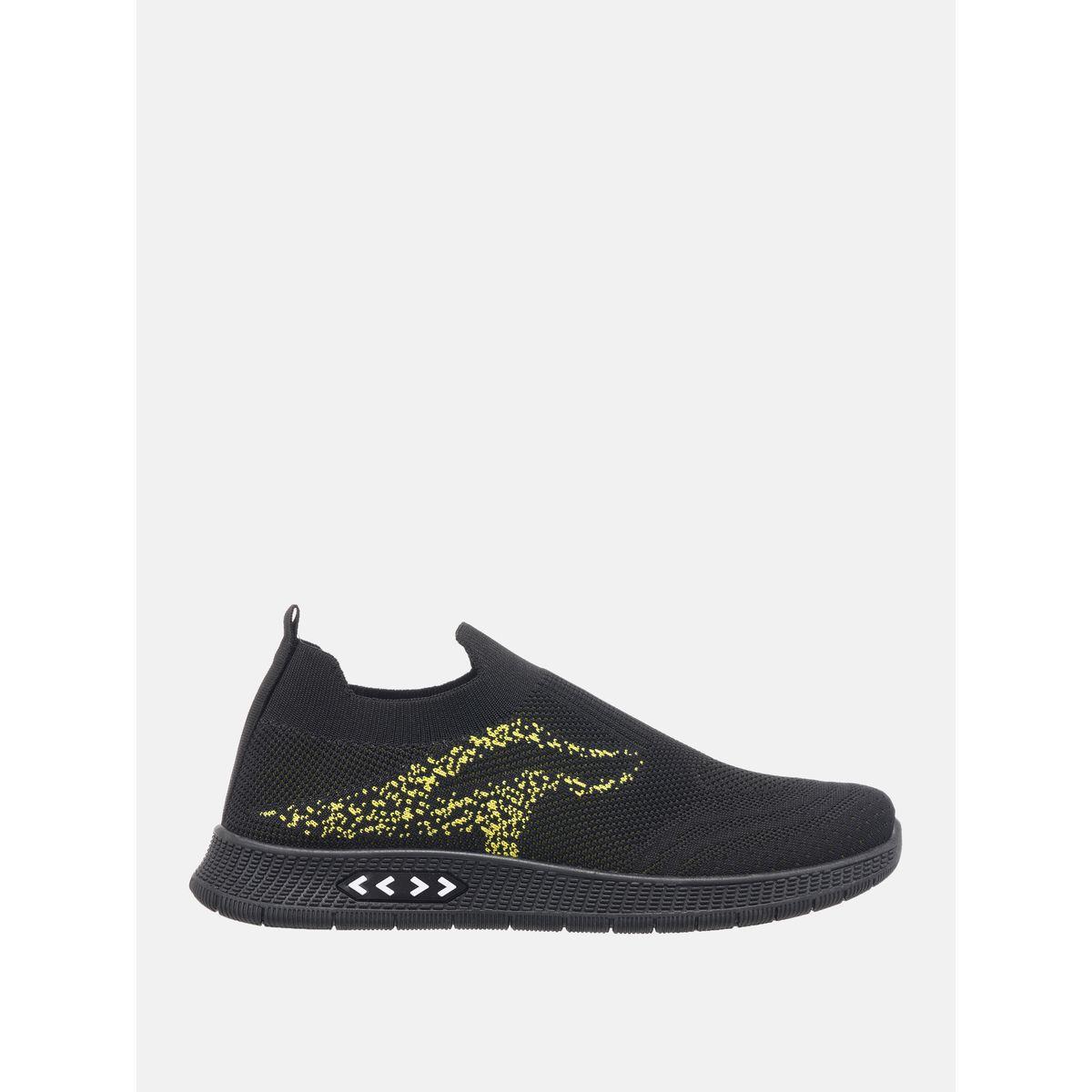 Contrast Texture Low Top Slip On Sneakers-men-shoes-sneakers-image-7