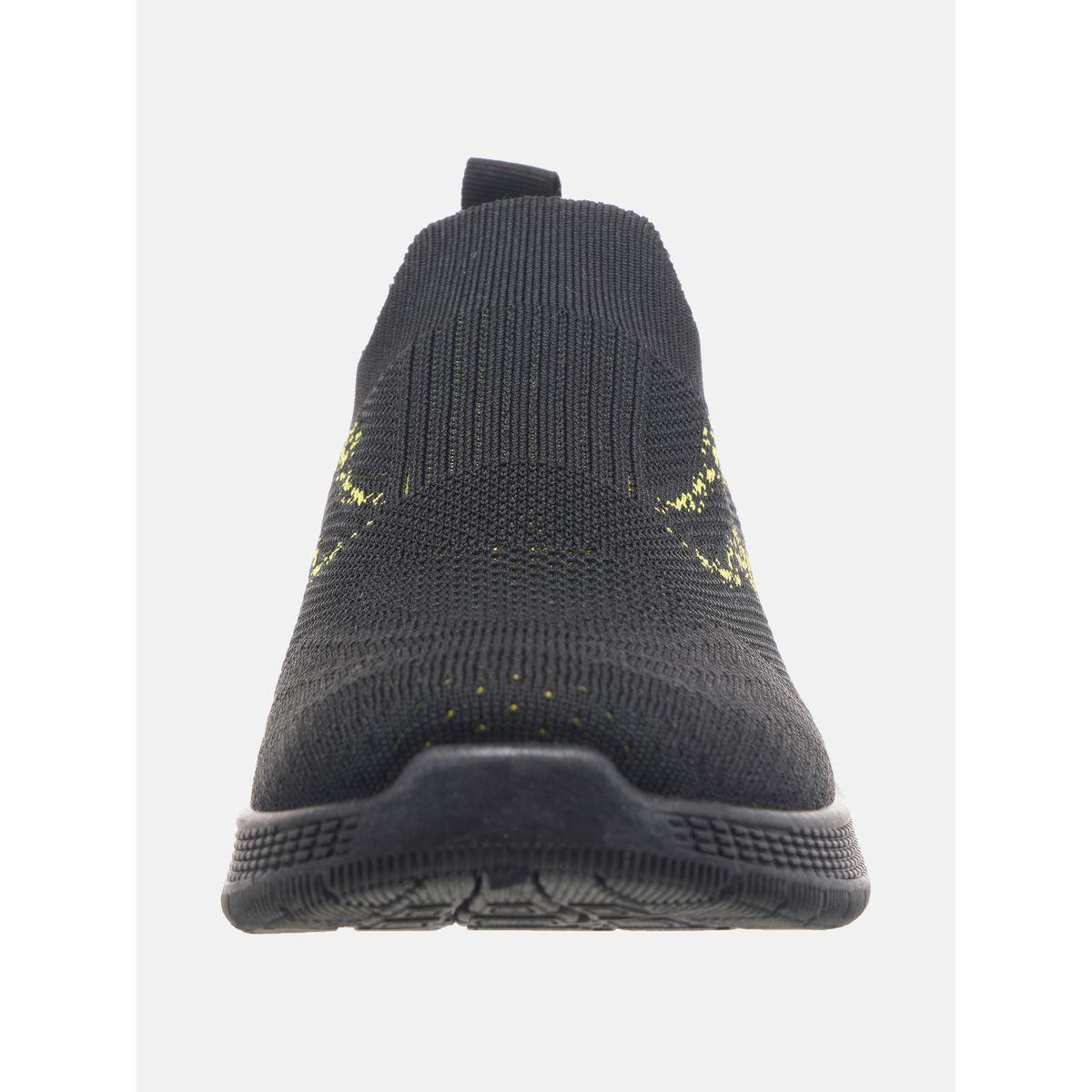 Contrast Texture Low Top Slip On Sneakers-men-shoes-sneakers-image-5