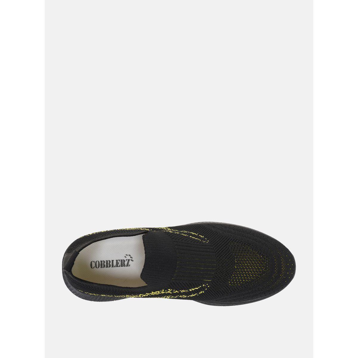 Contrast Texture Low Top Slip On Sneakers-men-shoes-sneakers-image-2