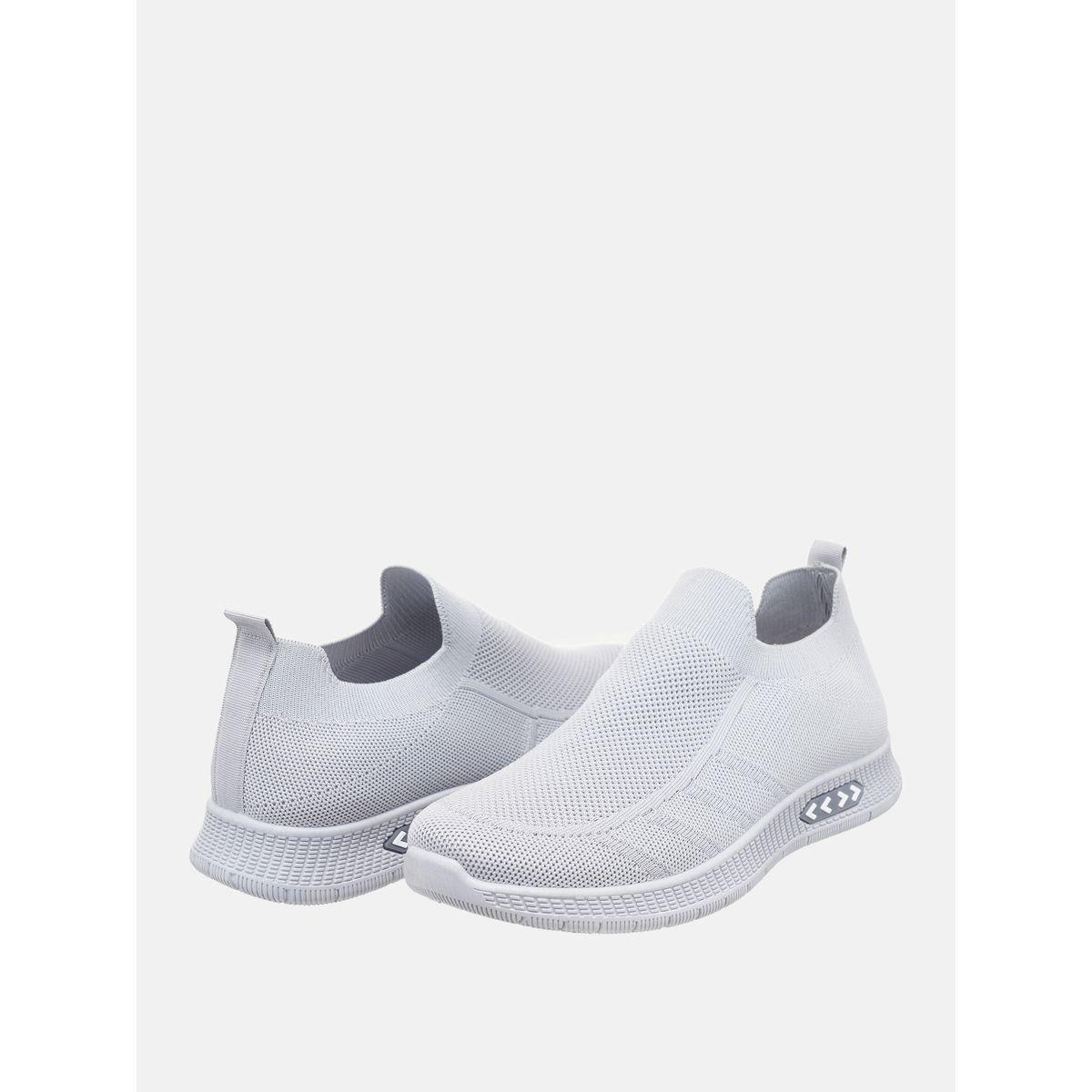 Mesh Texture Low Top Slip On Sneakers-men-shoes-sneakers-image-5