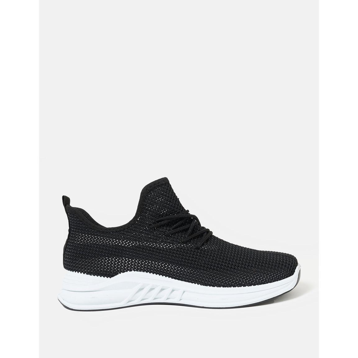 Cobblerz Side Texture Mesh Low Top Lace Up Sneakers-men-shoes-sneakers-image-1