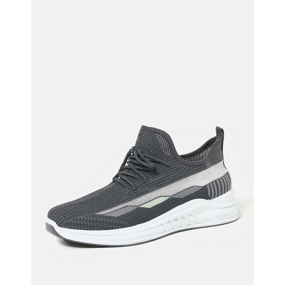 Cobblerz Side Texture Mesh Low Top Lace Up Sneakers-men-shoes-sneakers-image-2
