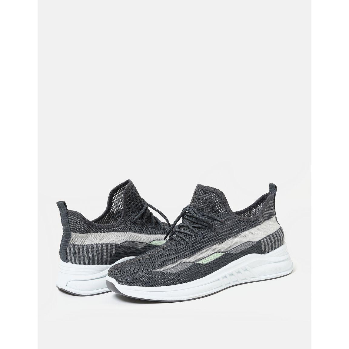 Cobblerz Side Texture Mesh Low Top Lace Up Sneakers-men-shoes-sneakers-image-3