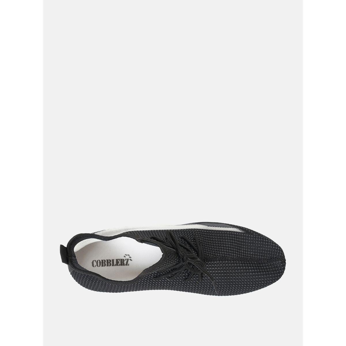 Side Texture Mesh Low Top Lace Up Sneakers-men-shoes-sneakers-image-4