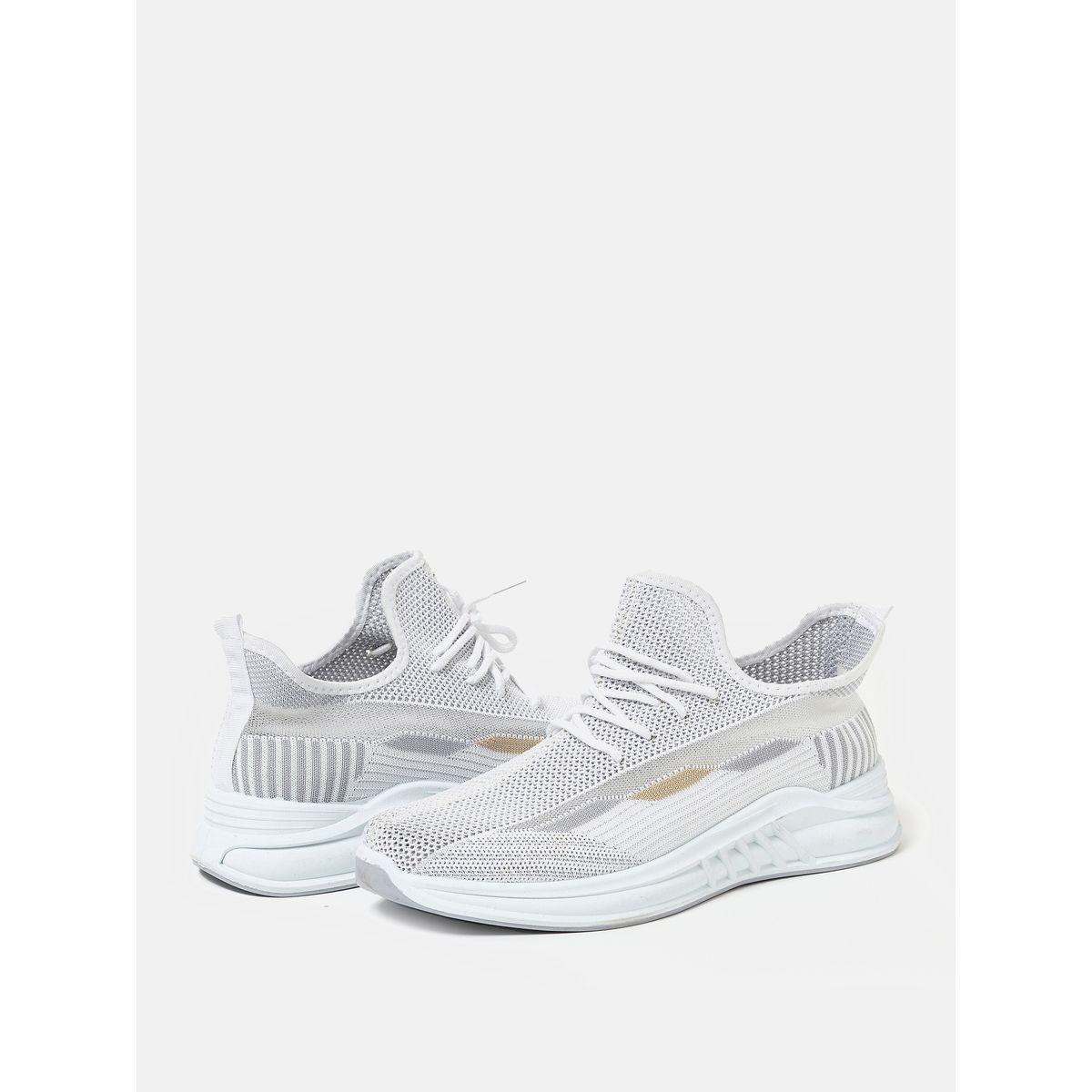 Side Texture Mesh Low Top Lace Up Sneakers-men-shoes-sneakers-image-3