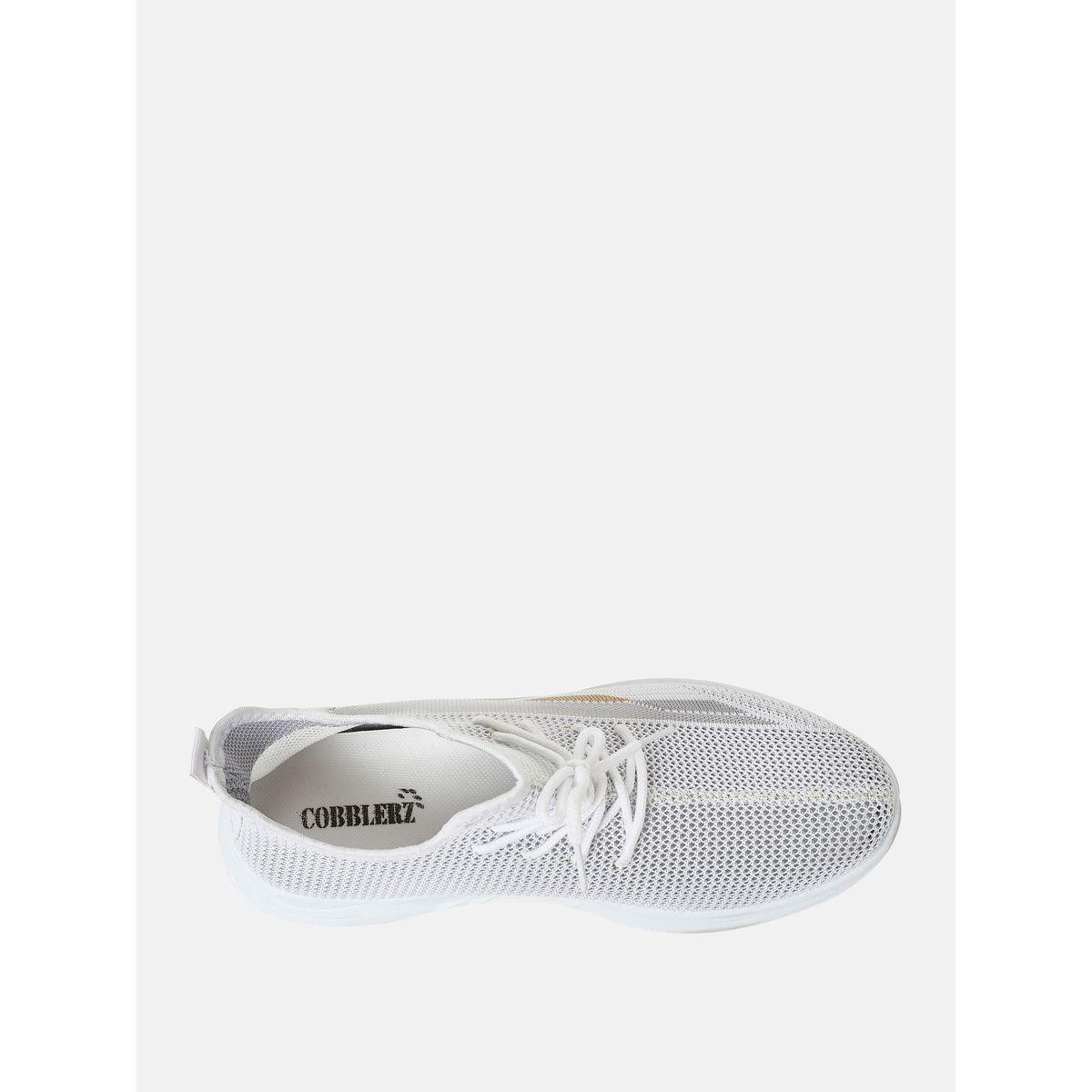Side Texture Mesh Low Top Lace Up Sneakers-men-shoes-sneakers-image-4