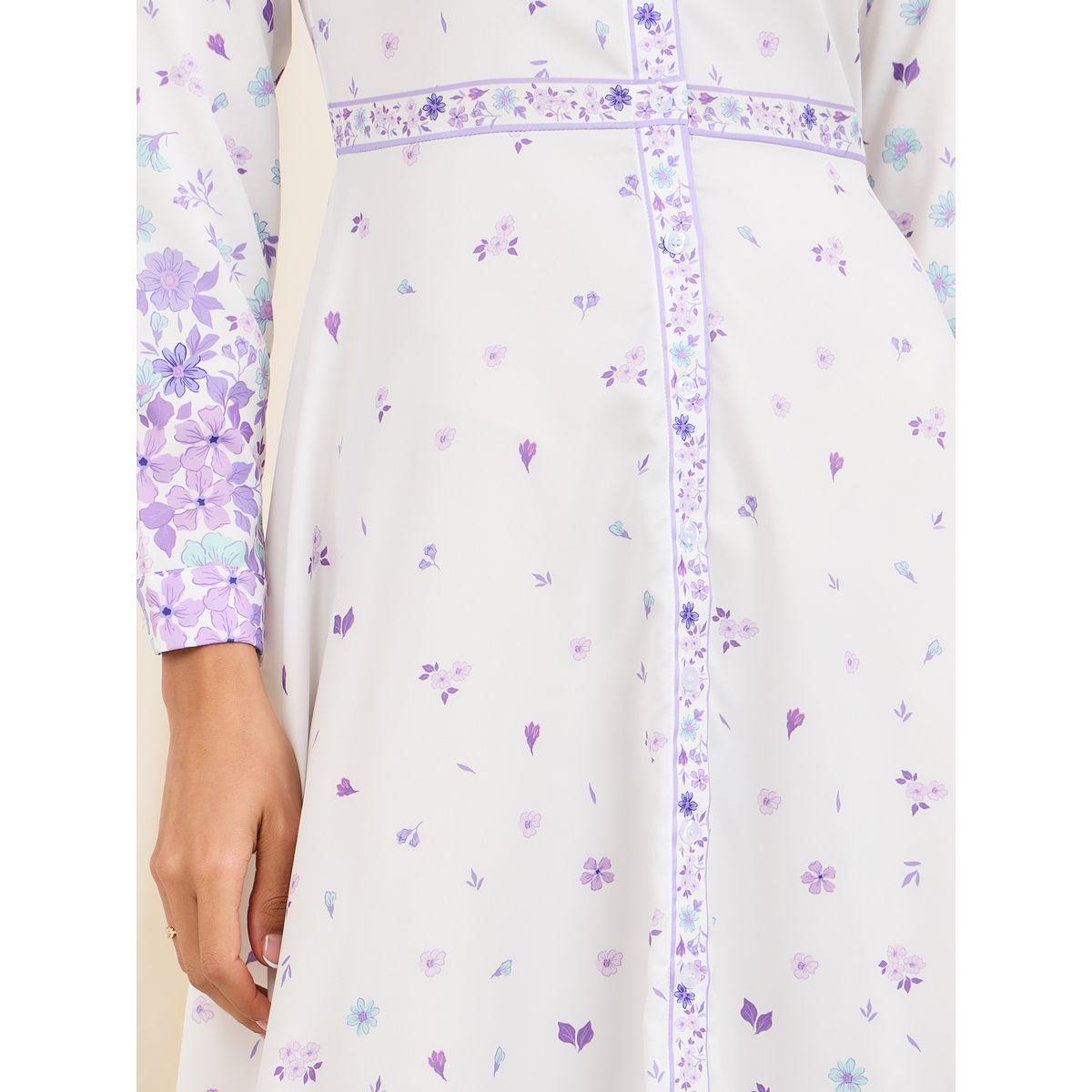 فستان ميدي بطبعة زهور وحافة غير متاثلة الطول-women-clothing-dresses-image-3