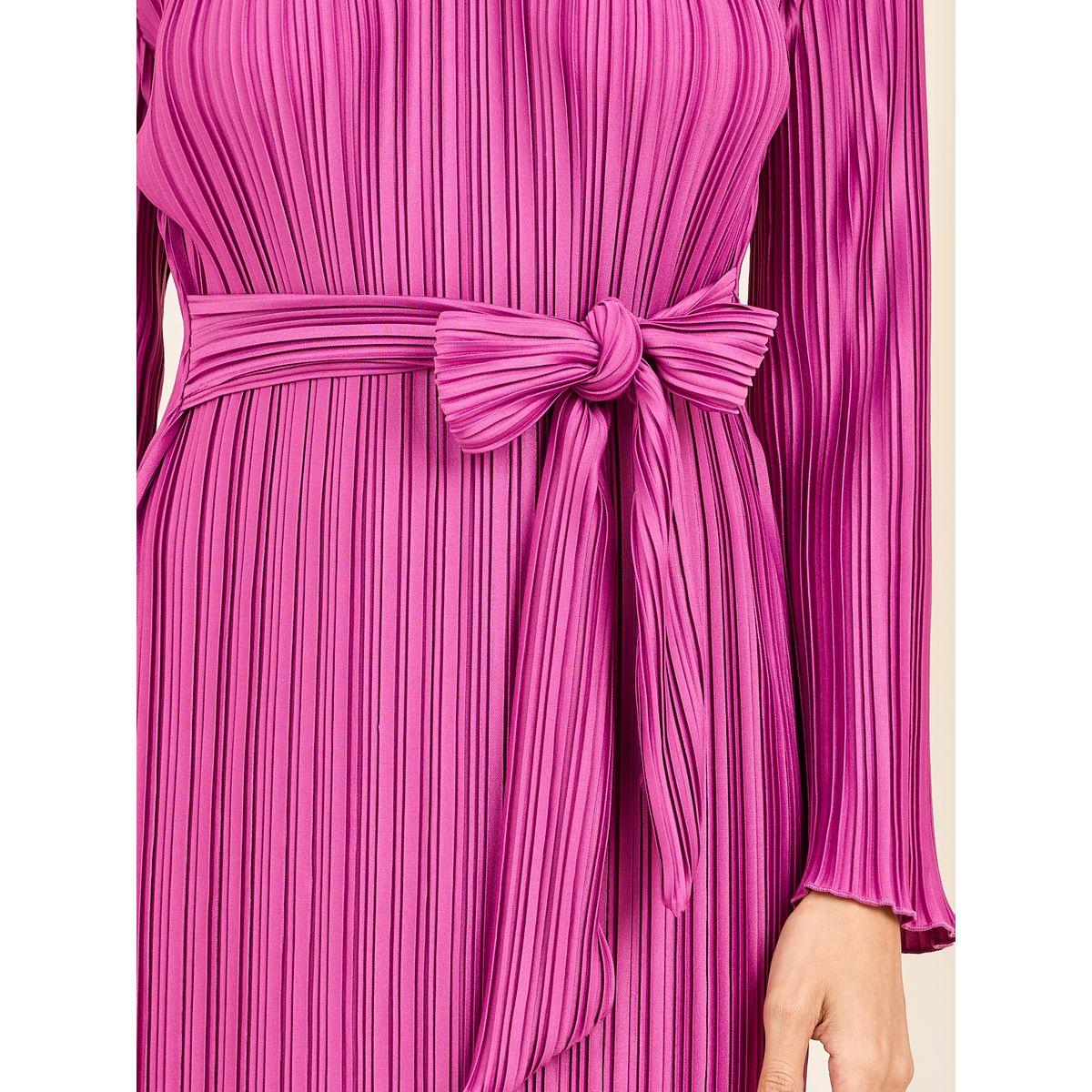 فستان بليسيه ميدي برباط خصر-women-clothing-dresses-image-3