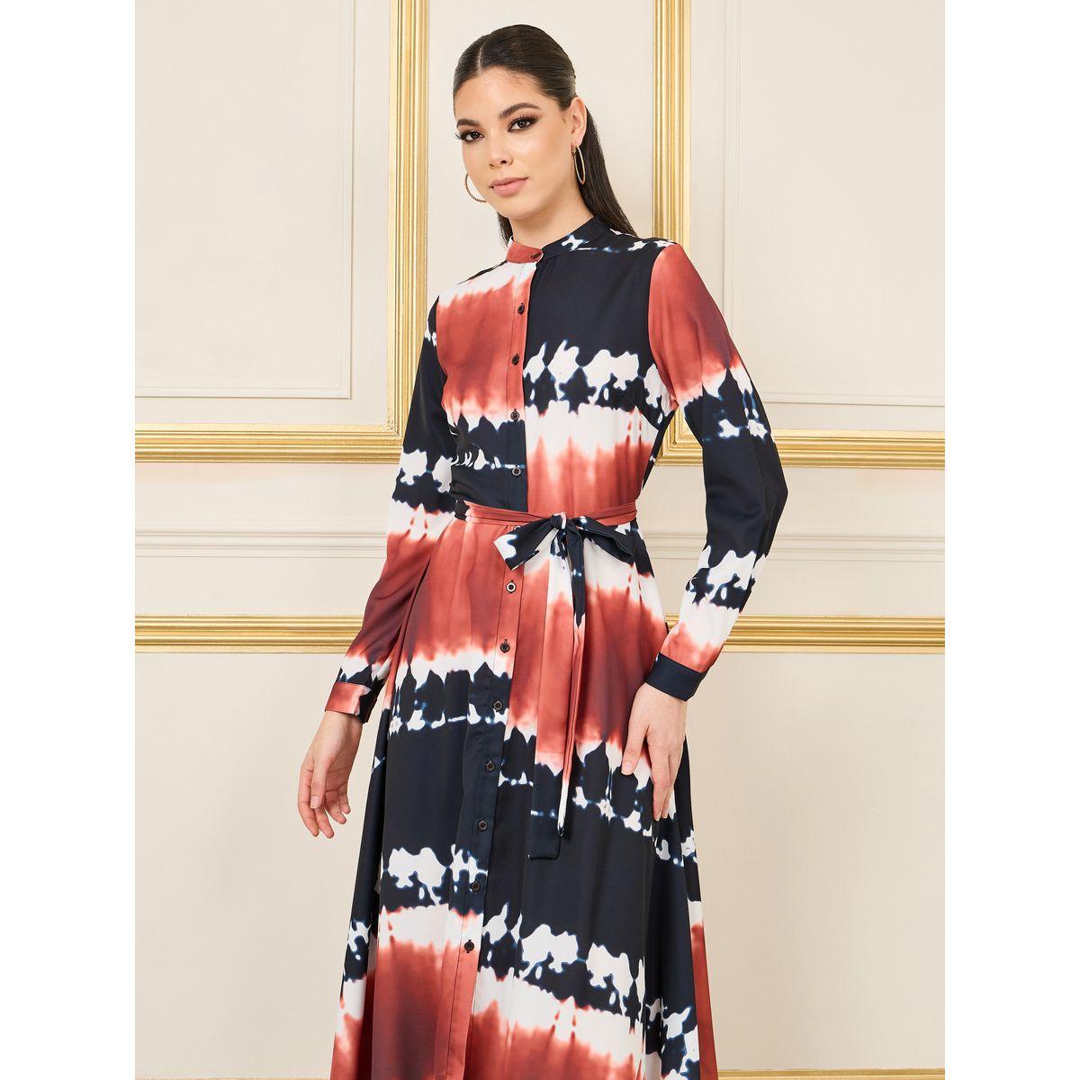 فستان ميدي بطبعة تاي داي وحافة غير متماثلة الطول-women-clothing-dresses-image-2
