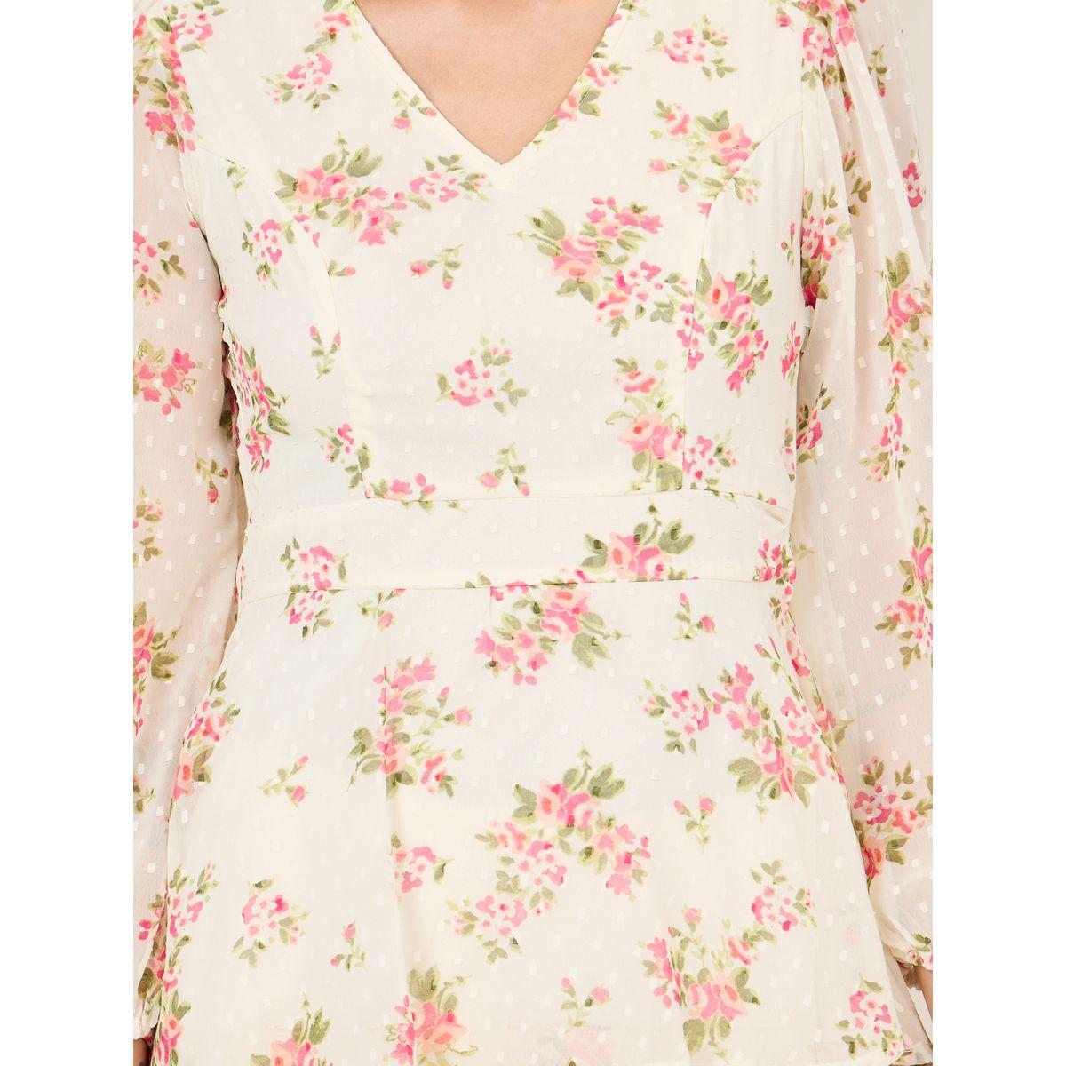 Styli Dobby Floral Print Layer Tiered Maxi Dress-women-clothing-dresses-image-3