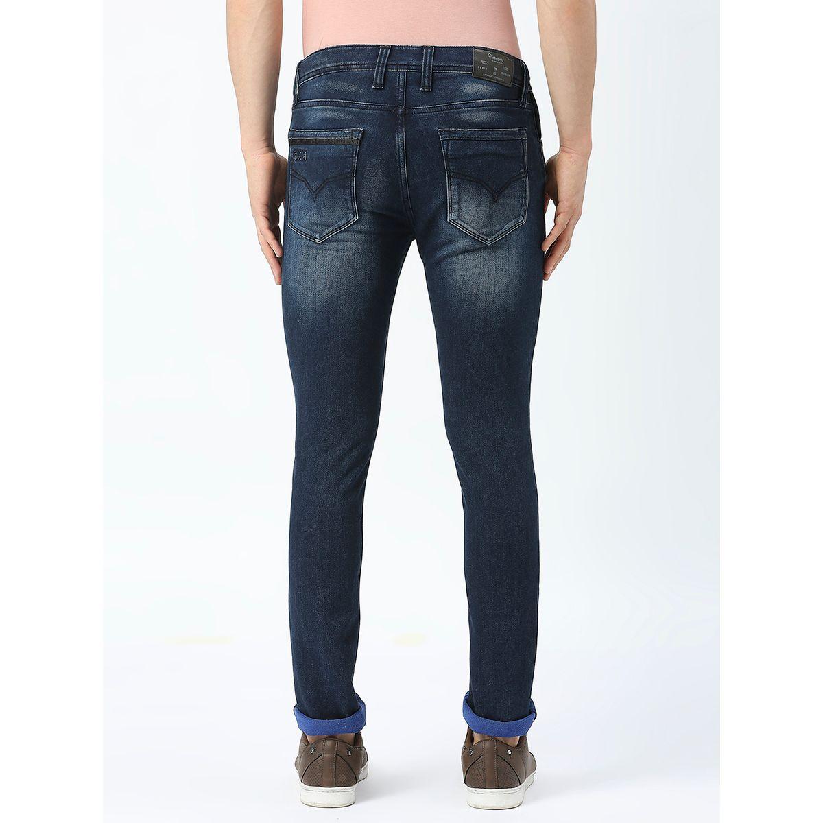 جينز بقصة ضيقة وخصر متوسط إنتيجريتي × ستايلي-men-clothing-bottoms-jeans-image-4