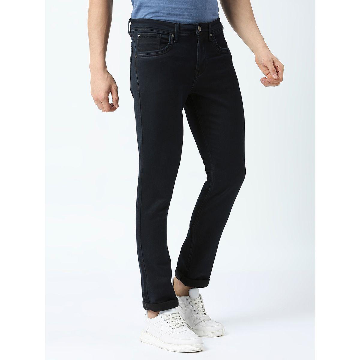 Mid Rise Solid Slim Fit Jeans with Pocket Construct-men-clothing-bottoms-jeans-image-3