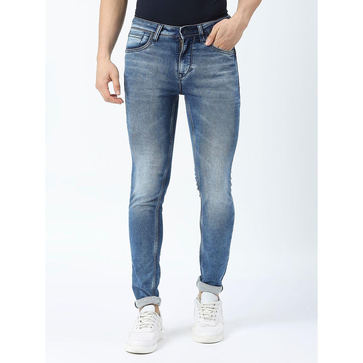 Lawman X Styli  Mid Rise Skinny Fit Faded Jeans with Pockets-men-clothing-bottoms-jeans-image-1