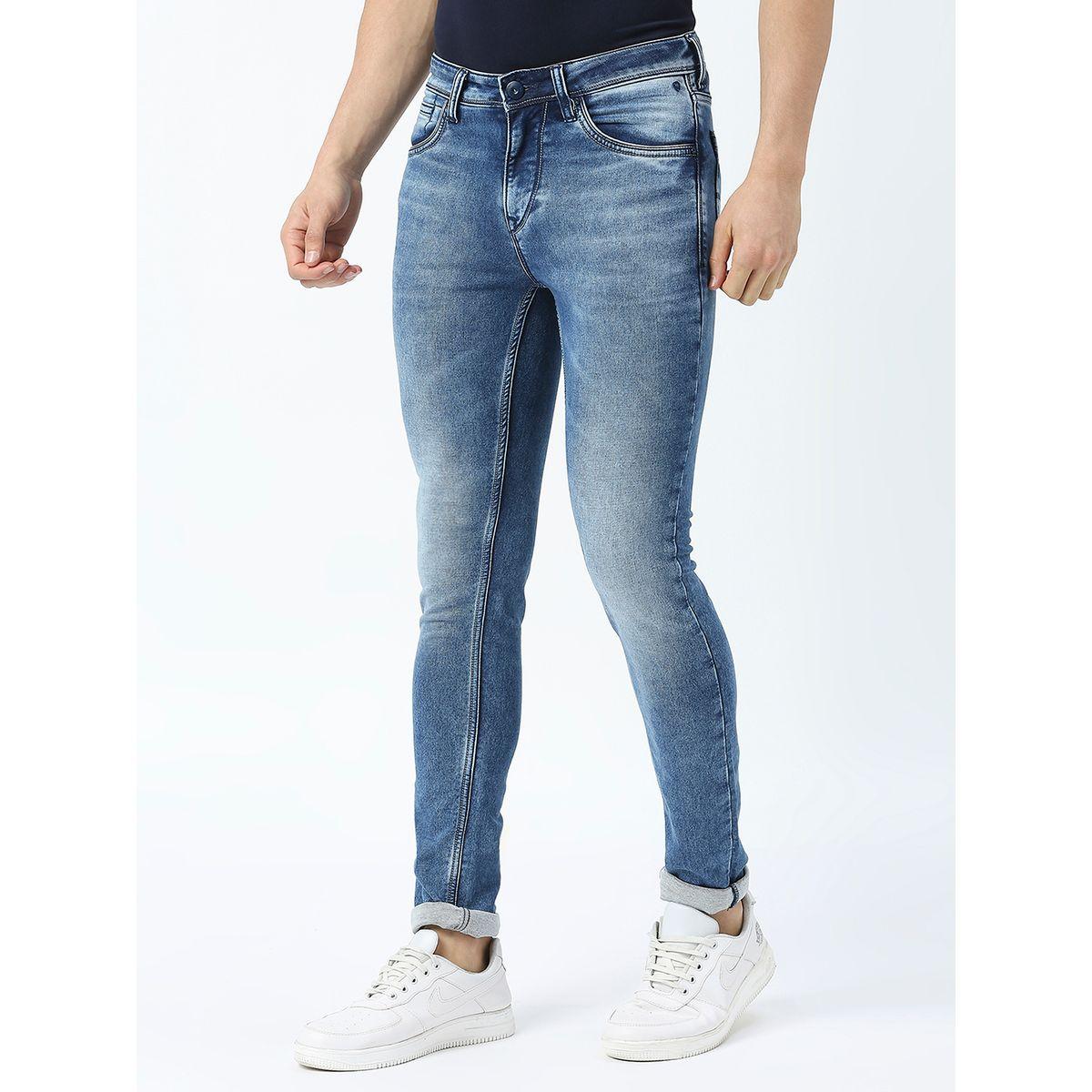 Lawman X Styli  Mid Rise Skinny Fit Faded Jeans with Pockets-men-clothing-bottoms-jeans-image-2