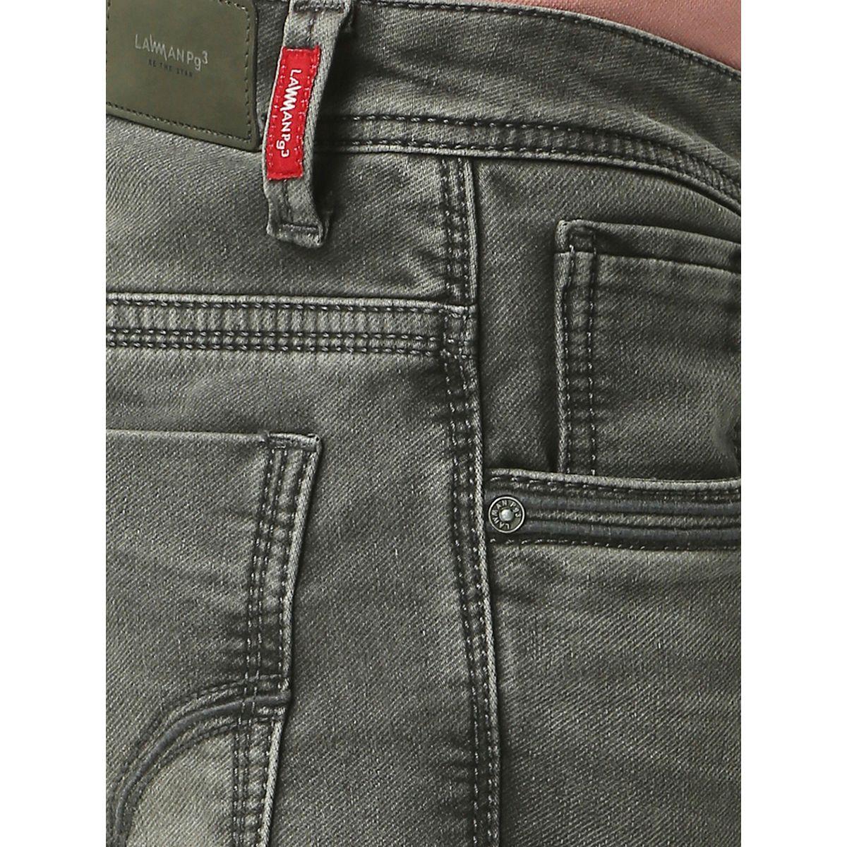 جينز بقصة سكيني وخصر متوسط مع جيوب لومان × ستايلي-men-clothing-bottoms-jeans-image-2