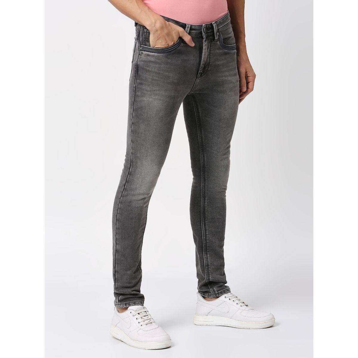 جينز بقصة سكيني وخصر متوسط مع جيوب لومان × ستايلي-men-clothing-bottoms-jeans-image-4